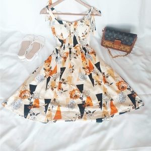 Self tie Padded Dress